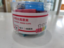 得力（deli）【超級爆款】12只50mm彩色長(cháng)尾夾票夾1#超大號燕尾夾票據夾子 12只/筒8551ES 曬單實(shí)拍圖