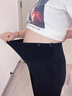 婧麒（JOYNCLEON）孕婦西裝褲春夏外穿2025新款煙管褲小個(gè)子不勒肚子孕婦裝夏季 黑色【西裝面料 垂順免燙】 M 曬單實(shí)拍圖