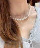 胖東來(lái)品質(zhì)天然淡水正圓珍珠項鏈女?huà)寢屚钶p奢鎖骨頸鏈送媽媽禮 【強光近正圓珍珠】+S925純銀鍍 7-8mm x 45cm 曬單實(shí)拍圖