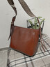 YUYULA牛皮包包女包斜挎水桶包大容量品牌大包生日禮物高級感送女友老婆 曬單實(shí)拍圖