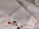 童泰（TONGTAI）寶寶毛衣春秋季純棉嬰兒衣服兒童休閑外出針織上衣男女童秋裝 白色 90 曬單實(shí)拍圖