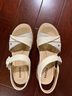 森達時(shí)裝涼鞋女款夏新商場(chǎng)同款厚底休閑涼鞋XMH01BL5 米白 37 曬單實(shí)拍圖