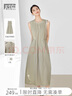 對白小白裙 法式氣質(zhì)鏤空無(wú)袖背心連衣裙女2025夏季新款收腰長(cháng)裙 卡其綠 S 曬單實(shí)拍圖