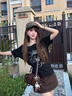 CinvaiKrose【趙昭儀同款】包包女包2025新款保齡球斜挎包生日七夕情人節(jié)禮物 咖啡色【送女友老婆女生禮物走心】 曬單實(shí)拍圖
