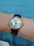 天梭（TISSOT）【官方授權店】 瑞士手表 新款卡森臻我系列1853石英小美人女表 白盤棕帶 T122.210.36.033.00 曬單實拍圖