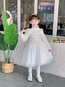 奧萬(wàn)森aowansen女童禮服輕奢小眾鋼琴演出服兒童生日公主裙女孩主持人花童婚禮裙 2306白色 長(cháng)袖 +送皇冠 120 cm 曬單實(shí)拍圖