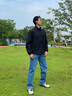 Calvin KleinJeans【復刻90系列】25春夏男女同款ck復古直筒牛仔褲4RB701G U1W-牛仔藍 29 曬單實(shí)拍圖