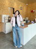 森馬（Semir）陳都靈|90%絨子短款羽絨服女花苞下擺2025冬新款特寬松三防外套 夢(mèng)幻粉（白鴨絨）60370（特寬松介意可拍小一碼） S 曬單實(shí)拍圖