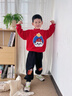 汪汪隊立大功（PAW PATROL）兒童衛衣套裝秋冬裝新款秋季加絨加厚男童運動(dòng)服套裝新年拜年服 紅色兩件套 120 曬單實(shí)拍圖