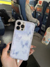 蘋(píng)果15鉆石蝴蝶殼高級感iPhone14新款13promax創(chuàng  )意12防摔保護套女 【金屬漆遠峰藍】蝴蝶 BL84876H iPhone 14 曬單實(shí)拍圖