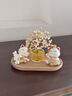 赟婭黃水晶發(fā)財樹(shù)招財貓入戶(hù)玄關(guān)辦公室桌面擺件家居裝飾喬遷生日禮物 招財進(jìn)寶招財貓發(fā)財樹(shù)套裝【金色】 曬單實(shí)拍圖