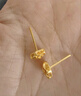 周生生足金幸福玫瑰花耳釘一對黃金耳環(huán)女68730E定價(jià) 曬單實(shí)拍圖