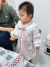G.DUCKKIDS寶寶裙裝春秋嬰兒童連衣裙小香風(fēng)公主裙女童春季長(cháng)袖假兩件洋氣裙 粉紅色 領(lǐng)結裙(不加絨) 120cm 曬單實(shí)拍圖