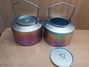 鈦途（TITO TITANIUM）純鈦燒水壺950mL家用便攜水具大容量明火泡茶壺開(kāi)水壺易清洗健康 新950ml純鈦燒水壺-冰砂藍邊炫彩 曬單實(shí)拍圖