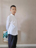 G.DUCKKIDS男童白襯衫短袖夏季兒童白色襯衣中大童上衣小學(xué)生校服洋氣表演服 短袖白襯衫 150 尺碼11~12歲【140-150cm】 曬單實拍圖