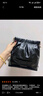 CHARLES&KEITH迷你菱格流浪包單肩斜挎雙肩包包女包生日七夕禮物CK2-60782390 Black黑色 S 曬單實拍圖