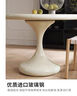 洽談法式北歐郁金香圓桌桌子現代復古簡(jiǎn)約小戶(hù)型家用黑色餐桌圓形 奶酪白 曬單實(shí)拍圖