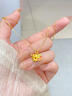 中國黃金（CHINA GOLD）黃金項鏈女足金小狐貍吊墜純金掛墜生日七夕情人節禮物送女友老婆 吊墜約0.3g配銀鏈【甄選禮盒】 曬單實(shí)拍圖