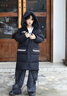小鵝足跡長(zhǎng)款加厚兒童羽絨服2025男童工裝外套女童中大童裝95白鴨絨衣服 黑色 130 適合123-130 曬單實(shí)拍圖