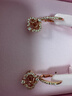 施華洛世奇（SWAROVSKI） 跳動(dòng)的心 UNA SPARKLING DANCE耳環(huán) 優(yōu)雅女 鍍玫瑰金色 5516477 曬單實(shí)拍圖