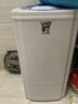 小鴨5.5kg脫水機 迷你半自動(dòng)單筒甩干機 小型家用出租房甩干桶干衣機T55-108 5.5公斤+強力甩干 曬單實(shí)拍圖
