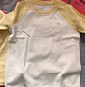 Q21【中暖】小暖皮兒童保暖內衣套裝男女童秋衣秋褲校服神器 米藍-拼色款 150 曬單實(shí)拍圖