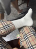 依浩特（yihaote）余文樂(lè )同款襪子粗毛線(xiàn)春夏季純棉男中筒襪日系加厚堆堆襪cityboy 粗線(xiàn)百搭襪-白色 均碼 曬單實(shí)拍圖