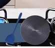 Vormajer德國范米琦天然陶土無(wú)油煙家用炒鍋燃氣電磁爐通用不粘鍋 天藍陶土不粘鍋+導熱板 30cm 曬單實(shí)拍圖