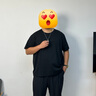 胖哥哥大碼夏季胖子短袖T恤男冰氧防曬T加肥加大肥佬上衣寬松圓領(lǐng)衣服 玄鐵黑 5XL （250-270斤） 曬單實(shí)拍圖