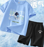 班尼路（Baleno）男童套裝2026夏季薄款男孩休閑時(shí)尚半袖t恤中大童戶(hù)外運動(dòng)短褲夏 曬單實(shí)拍圖