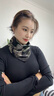 馨護士圍脖女士秋冬季新款雙面雙花三角巾保暖護頸椎雙排扣圍巾 雙面三角巾玫瑰花開(kāi) 雙面花色一 曬單實(shí)拍圖