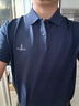 比音勒芬【抗菌親膚涼感】夏季男上衣短袖polo衫多色翻領(lǐng)T恤百搭刺繡logo 25藏青色 L （105） 曬單實(shí)拍圖