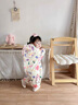 班喜迪嬰兒衣服秋裝男女寶寶連體衣嬰幼兒加絨哈衣爬服春秋季洋氣外出服 米色 90cm 曬單實(shí)拍圖
