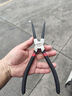 得力（deli）卡簧鉗內直工業(yè)級鉻釩鋼鉗子開(kāi)口9寸德式內直卡簧鉗 DL20921 曬單實(shí)拍圖