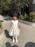G.DUCK KIDS小黃鴨童裝女童連衣裙夏季薄款兒童公主裙小清新軟糯無袖網(wǎng)紗裙夏 白色 110 建議4~5歲(100-110cm) 曬單實(shí)拍圖