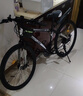 EG7山地自行車(chē)成人學(xué)生變速越野單車(chē)雙減震賽車(chē)26寸青少年男女 輻條【加厚防滑輪-更安全】黑白 26寸21速【適合：160-180CM】 曬單實(shí)拍圖