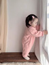 G.DUCKKIDS女?huà)雰阂路呵镅b外套卡通小兔子連體衣周歲寶寶秋冬季公主外出服 粉色 66碼建議3-6個(gè)月10-13斤 曬單實(shí)拍圖