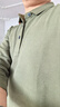 吉普（JEEP）長(zhǎng)袖T恤男士polo打底衫春秋季新款寬松純色上衣男裝 軍綠  XL 曬單實(shí)拍圖