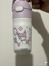 膳魔師（THERMOS）兒童吸管保溫杯巧虎帶杯套把手316L不銹鋼超輕學(xué)生杯幼兒上學(xué)TCKC 曬單實(shí)拍圖