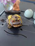 靜閑居茶寵可養高端變色金蟾茶寵茶具配件招財擺件陶瓷茶臺茶桌擺件金蟬 飾品招財金蟾蟾蜍寵物 金色金蟾 曬單實(shí)拍圖