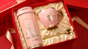 DICAZEE女生高顏值保溫杯陶瓷內(nèi)膽隨行咖啡杯禮盒七夕情人節(jié)禮物教師節(jié) 胭脂粉【陶瓷內(nèi)膽】520ml 曬單實(shí)拍圖