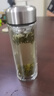 京東京造雙層加厚玻璃杯 無鉛高硼硅帶茶隔水杯304茶隔泡茶杯男士360mL 曬單實拍圖
