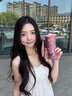 唐帕（TANGPA）高檔純鈦保溫杯外出便攜式高顏值咖啡杯女生吸管水杯生日禮物鈦杯 櫻雪粉【內(nèi)外純鈦+純鈦吸管】 曬單實(shí)拍圖