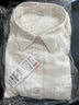 優(yōu)衣庫女裝法蘭絨襯衫/長(cháng)袖襯衣空調衫481168 01 乳白色 M /160/84A 曬單實(shí)拍圖