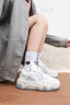 安踏（ANTA）女鞋子珊瑚運(yùn)動鞋女士品牌2025夏秋季老爹鞋網(wǎng)面鞋旅游透氣休閑鞋 象牙白/沙?；摇旧汉鳌?38 曬單實拍圖