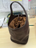 裘真復古遇花籃包手提斜挎牛皮包通勤休閑大容量菜籃子包 咖啡色 預售15天 曬單實(shí)拍圖