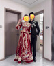 高端秀禾服2025新款結婚新娘婚服絲絨中式嫁衣出閣服鳳冠霞帔秋冬 洛羽絲絨款 吳無(wú)配飾 L 曬單實(shí)拍圖
