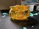 黃水晶聚寶盆擺件黃色琉璃金元寶招財進(jìn)寶聚財家居開(kāi)業(yè)喬遷禮品 水晶聚寶盆6cm（不帶元寶） 曬單實(shí)拍圖