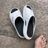 回力拖鞋男士運(yùn)動(dòng)涼鞋外穿踩屎感厚底防滑沙灘鞋HL3A20 白黑色 42-43 曬單實(shí)拍圖
