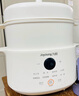 九陽（Joyoung）電燉盅 電燉鍋 隔水燉煮 家用煮粥煲湯鍋燕窩燉盅4.5L白瓷內(nèi)膽燉湯鍋上蒸下燉DG25G-GD188 曬單實(shí)拍圖